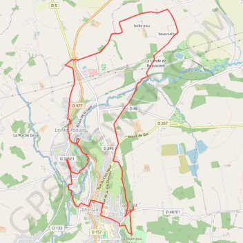 Itinéraire NeufbourgCascades, distance, dénivelé, altitude, carte, profil, trace GPS