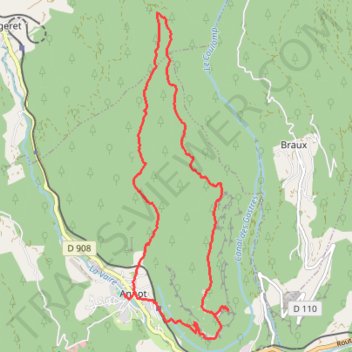 Itinéraire 2025 06 06 - grès d'annot pix, distance, dénivelé, altitude, carte, profil, trace GPS