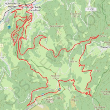 Itinéraire La Breitenbike, distance, dénivelé, altitude, carte, profil, trace GPS