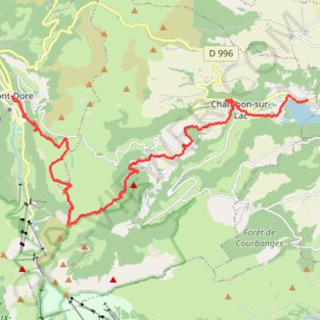 Itinéraire Lacs et volcans d'Auvergne : J3 • Mont Dore - Lac Chambon, distance, dénivelé, altitude, carte, profil, trace GPS