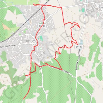 Itinéraire Boucle VTT depuis Beauvoisin, distance, dénivelé, altitude, carte, profil, trace GPS