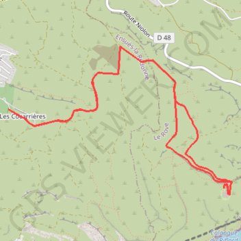 Itinéraire Les Forts de la Côte Bleue - P1, distance, dénivelé, altitude, carte, profil, trace GPS
