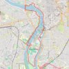 Itinéraire La Garonne à Toulouse, distance, dénivelé, altitude, carte, profil, trace GPS