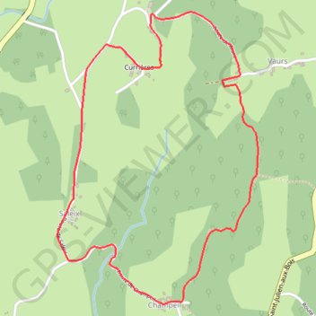 Itinéraire Le Puy Bouret - Saint-Cirgues-la-Loutre 5km, distance, dénivelé, altitude, carte, profil, trace GPS
