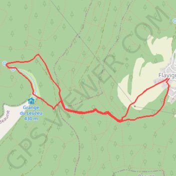 Itinéraire Le Leuzeu, distance, dénivelé, altitude, carte, profil, trace GPS