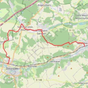 Itinéraire Saint-Cyr-sous-Dourdan, distance, dénivelé, altitude, carte, profil, trace GPS