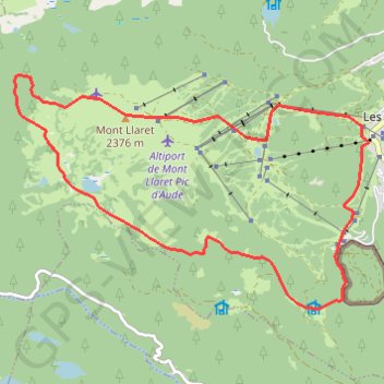 Itinéraire Lac d"Aude, distance, dénivelé, altitude, carte, profil, trace GPS