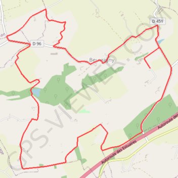 Itinéraire Circuit de Beuvrigny, distance, dénivelé, altitude, carte, profil, trace GPS