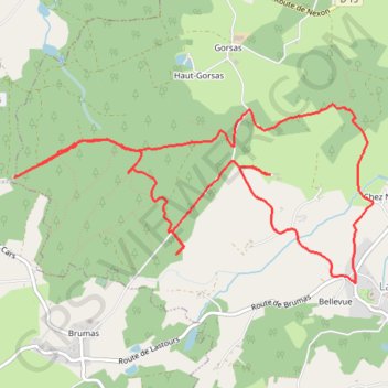 Itinéraire En passant par la Palade, distance, dénivelé, altitude, carte, profil, trace GPS