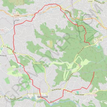 Itinéraire Le Rouret - Valbonne, distance, dénivelé, altitude, carte, profil, trace GPS