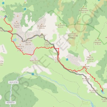 Itinéraire HRP Hendaye - Lizuniaga, distance, dénivelé, altitude, carte, profil, trace GPS