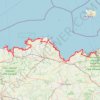 Itinéraire Du Mont-Saint-Michel à Morlaix, distance, dénivelé, altitude, carte, profil, trace GPS