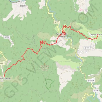 Itinéraire Sur les Pas des Huguenots - La Chaudiére - Rimon et Savel, distance, dénivelé, altitude, carte, profil, trace GPS