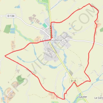 Itinéraire La POITEVINIERE, distance, dénivelé, altitude, carte, profil, trace GPS