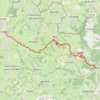 Itinéraire 5 - Le Cergne - Charlieu, distance, dénivelé, altitude, carte, profil, trace GPS