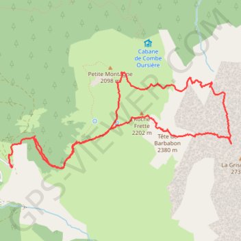 Itinéraire Grand armet, distance, dénivelé, altitude, carte, profil, trace GPS