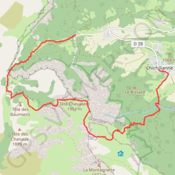 Itinéraire Pas de l'Aiguille, distance, dénivelé, altitude, carte, profil, trace GPS