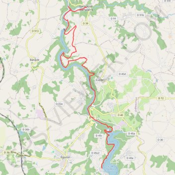 Itinéraire Chambon Gargilesse 15213348, distance, dénivelé, altitude, carte, profil, trace GPS