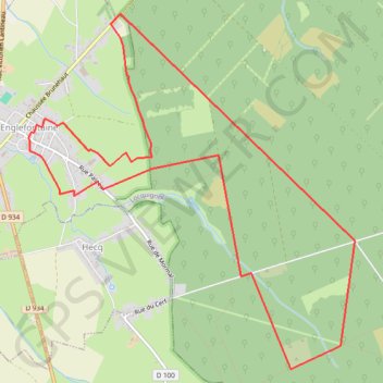 Itinéraire Circuit du Saint-Georges à Mormal - Englefontaine, distance, dénivelé, altitude, carte, profil, trace GPS