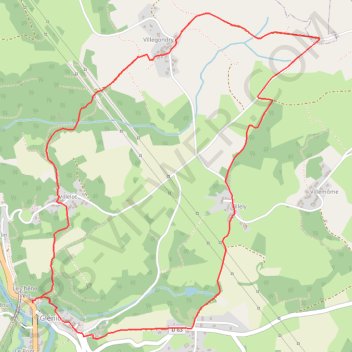 Itinéraire De villas en villas - Glénic, distance, dénivelé, altitude, carte, profil, trace GPS