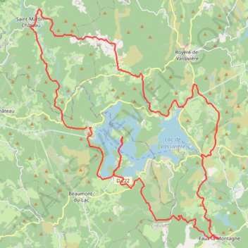 Itinéraire TMV25 Route 56, distance, dénivelé, altitude, carte, profil, trace GPS