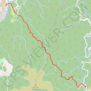 Itinéraire GR10 Arles sur Tech-Gite du Moulin de la Palette, distance, dénivelé, altitude, carte, profil, trace GPS