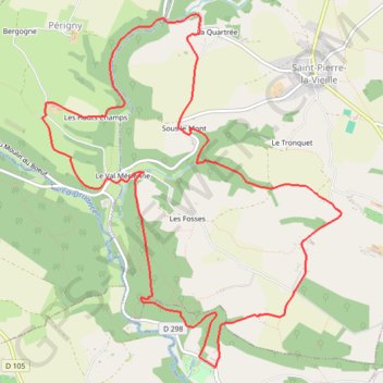 Itinéraire CCGL_MONCY_2803_Pontecoulant_11_18228730-18228730, distance, dénivelé, altitude, carte, profil, trace GPS