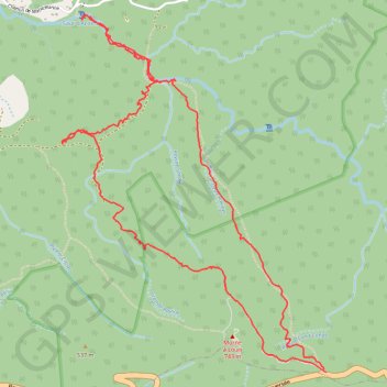 Itinéraire Morne à Louis - Acomat - Morne Grande Ravine, distance, dénivelé, altitude, carte, profil, trace GPS