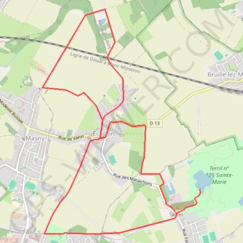 Itinéraire Chemin des Braconniers - Circuit des sources, distance, dénivelé, altitude, carte, profil, trace GPS