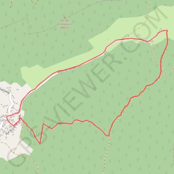 Itinéraire Autour de Malvezie, distance, dénivelé, altitude, carte, profil, trace GPS