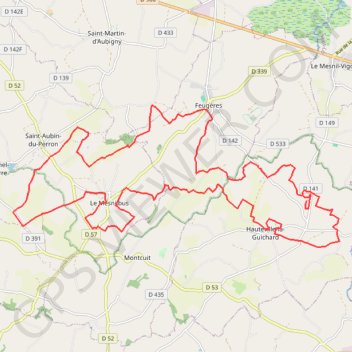 Itinéraire Boucle verte, distance, dénivelé, altitude, carte, profil, trace GPS