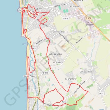 Itinéraire La Kaironnaise TR 17 km, distance, dénivelé, altitude, carte, profil, trace GPS