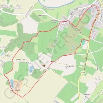 Itinéraire RABLAY SUR LAYON, distance, dénivelé, altitude, carte, profil, trace GPS