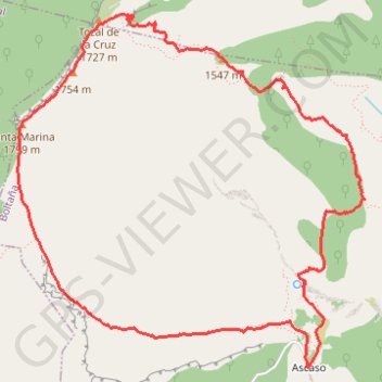 Itinéraire Ermita de Santa Marina, distance, dénivelé, altitude, carte, profil, trace GPS