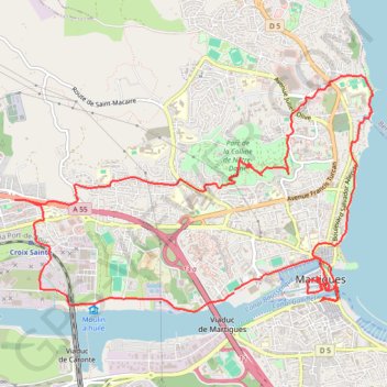 Itinéraire Martigues d'aujourd'hui et d'hier, distance, dénivelé, altitude, carte, profil, trace GPS