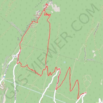 Itinéraire La Dent du Chat - Le Molard Noir, distance, dénivelé, altitude, carte, profil, trace GPS