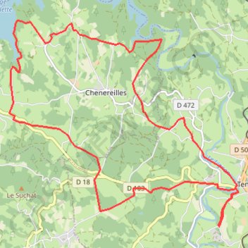 Itinéraire VVF 19.6 Km, distance, dénivelé, altitude, carte, profil, trace GPS