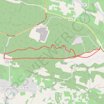 Itinéraire Cavillargues-la Maisonette-ancienne voie ferrée, distance, dénivelé, altitude, carte, profil, trace GPS