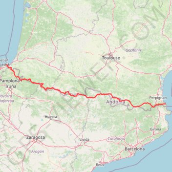 Itinéraire haute route pyrénéenne (HRP), distance, dénivelé, altitude, carte, profil, trace GPS