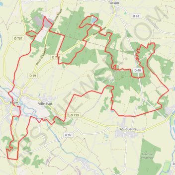 Itinéraire Aigre, distance, dénivelé, altitude, carte, profil, trace GPS