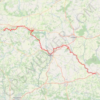 Itinéraire GR37 De Josselin (Morbihan) à Glomel (Côtes-d'Armor), distance, dénivelé, altitude, carte, profil, trace GPS