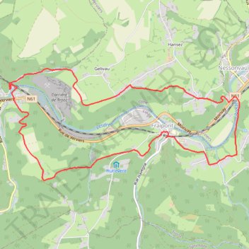 Itinéraire Fraipont ADEPS 26.03.2017, distance, dénivelé, altitude, carte, profil, trace GPS