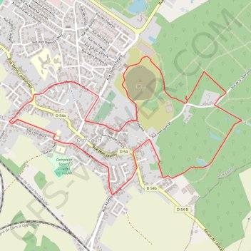 Itinéraire Sentier de l'arbre échelle - Ostricourt, distance, dénivelé, altitude, carte, profil, trace GPS