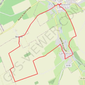 Itinéraire Bas de Bacqueville, distance, dénivelé, altitude, carte, profil, trace GPS