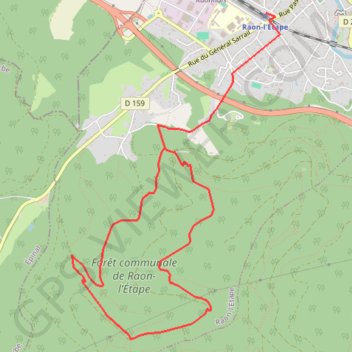 Itinéraire Raon-l'Etape_Roches-de-Faucompierre, distance, dénivelé, altitude, carte, profil, trace GPS