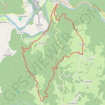 Itinéraire Les Moulinots - Argentat, distance, dénivelé, altitude, carte, profil, trace GPS