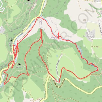 Itinéraire Gorges du Bruyant, distance, dénivelé, altitude, carte, profil, trace GPS