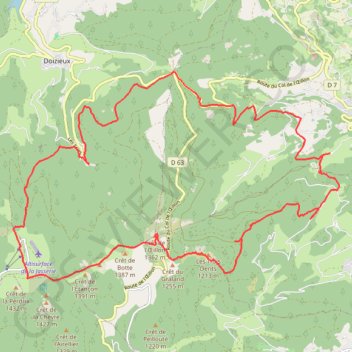 Itinéraire Balade dans le Pilat, distance, dénivelé, altitude, carte, profil, trace GPS