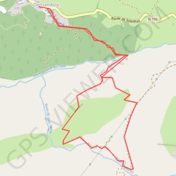 Itinéraire Pente teillon, distance, dénivelé, altitude, carte, profil, trace GPS