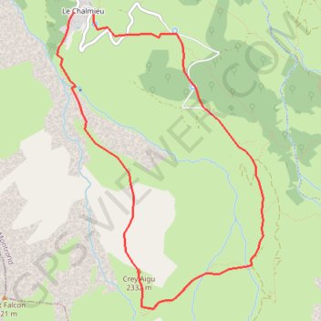 Itinéraire Croix du Bon Ventre (Crey Aigu), distance, dénivelé, altitude, carte, profil, trace GPS